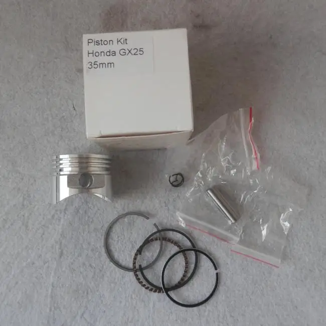 GX25 PISTON KIT 35MM  FOR HONDA GX25T GX25N 25CC 4 STOKE STRIMMER BRUSHCUTTER PARTS CYLINDER ASSEBLY KOLBEN RING PIN CLIP ASSY