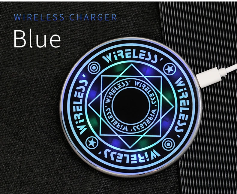 10w fast wireless charger magic circle for iphone 12 11 11pro max qi fast charging pad for samsung xiaomi mi huawei fast charger free global shipping