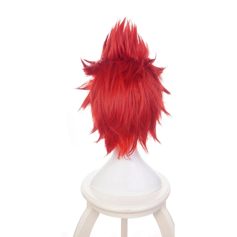 

Anime Boku no Hero My Hero Academia Eijiro Kirishima Cosplay Boots Anime Kirishima Eijiro Short Red Cosplay Wig Boku no Hero Aca