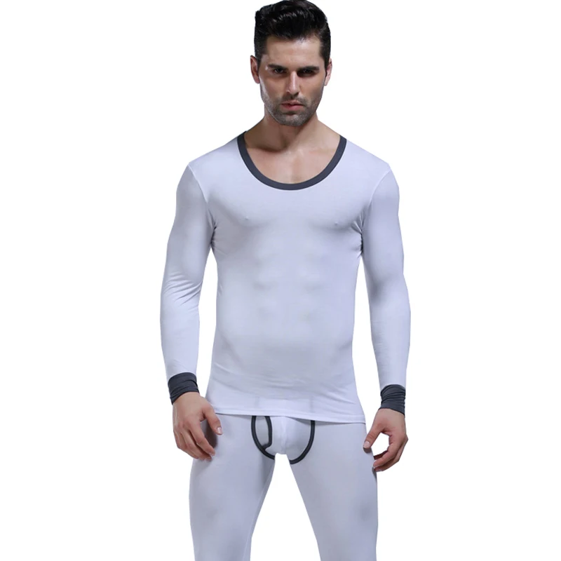 1 комплект зимние теплые мужские кальсоны из мягкого модала термобелье для