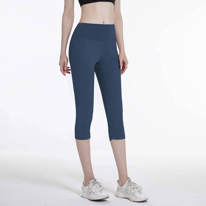 Summer Women Leggings Sport High Waist Yoga Pant Slim Elastic Running Cropped Trousers Quick Dry Gym Fitness Tights Capris Femme