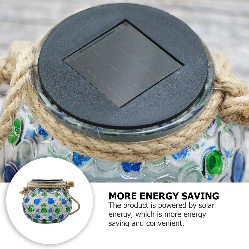 

2Pcs Creative Solar Power Light Hanging Lamp Decorative Outdoor Light