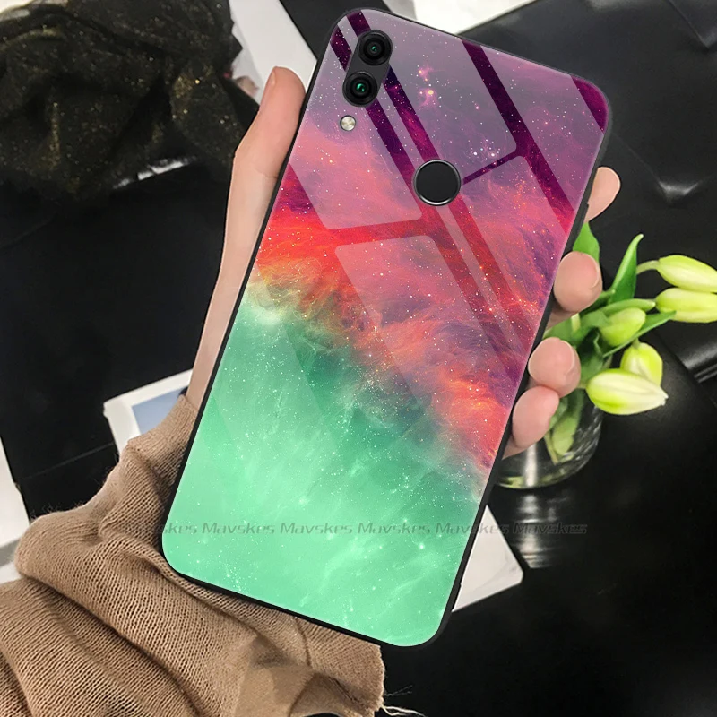 Чехол для телефона Huawei Honor 8C стеклянный чехол силиконовый чехол-накладка 8 C из