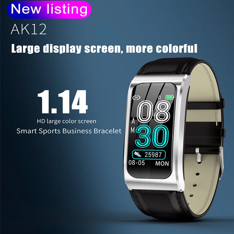 

Смарт-браслет AURUNW ak12для мужчин и женщин, IP68Waterproof, отображение артериального давления, менструального цикла, фитнес-трекер, смарт-браслет, бр...