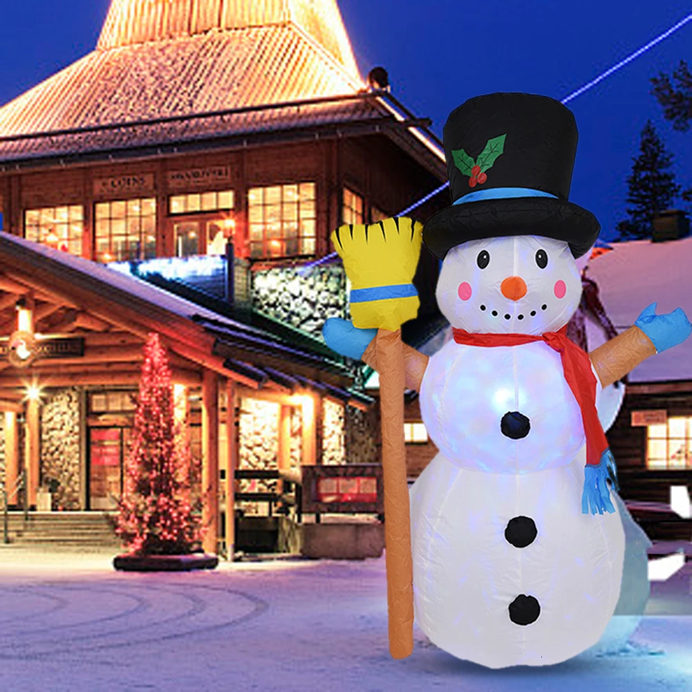 Вечерние украшения 1 8/2 4 м надувные в виде деда мороза пряника снеговика