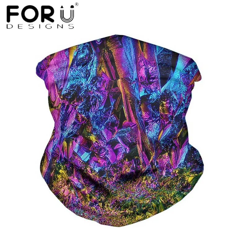 

FORUDESIGNS, популярный дизайн, пещера, кристаллы, создание печати, для женщин и мужчин, волшебный шарф-труба, маскировка лица, походные головные у...