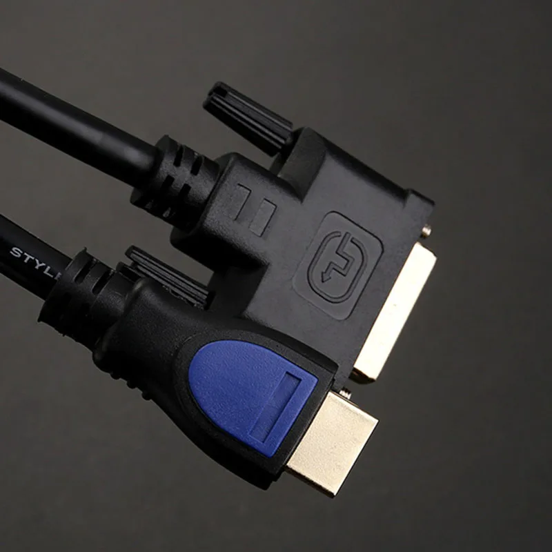 1 5 м HDMI к DVI круглый компьютерный линейный Телевизор 1080P двойное кольцо магнит