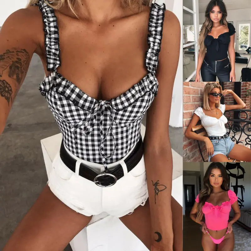 Женский сексуальный топ с открытыми плечами Повседневная Блузка Bralet лето