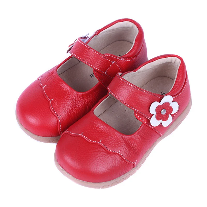 Туфли детские из натуральной кожи на плоской подошве|Кожаная обувь| |