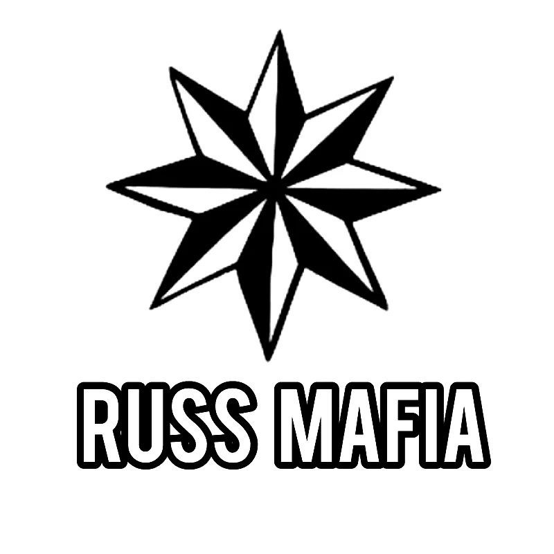 Горячие отражающие виниловые наклейки RUSS MAFIA KK для автомобильных окон, бампера, мотоциклов с защитой от УФ-излучения KK16*15см.
