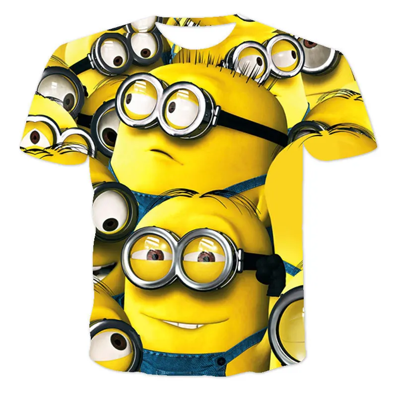

2022 Summer New 3D T-shirt Men Gothic Hip Hop Polyester Round Neck Cartoon Children's Short Sleeve Shirt Helloween