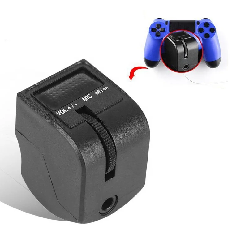 

Gamepad Headset Audio Volume Mute Adapter For PS4 Playstation 4 Controller