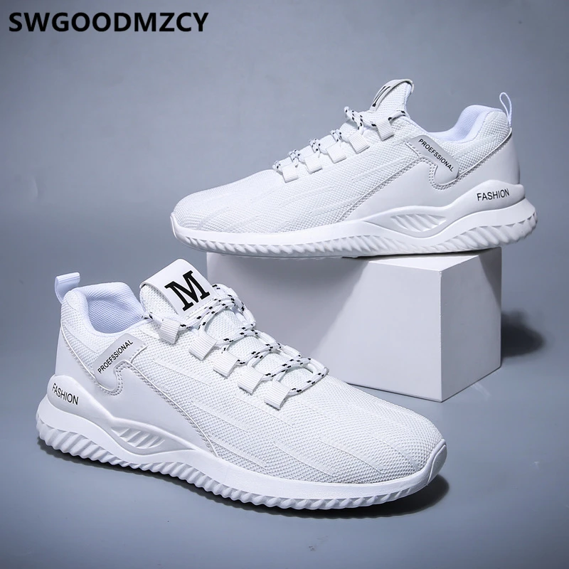 

Кроссовки Sepatu мужские для бега, повседневная обувь, модные кеды, белые, черные