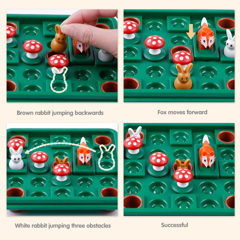 60 вызов с решением детские игрушки прыжки кролик логическое мышление игра умная