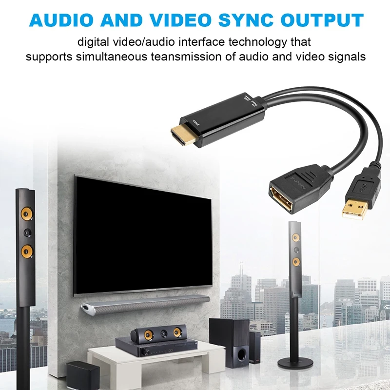 HDMI мужской удлинитель 3840X2160 UHD 4K для отображения порта Женский адаптер кабель USB 2 0