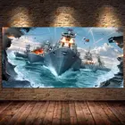 Картина из игры World of Warship, красивый постер и принты на холсте, Настенная картина для игровой комнаты, декор для спальни, без рамки