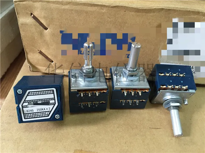 1 шт. оригинальный Японский потенциометр ALPS RK27 двойной громкости/A50K A100K круглая