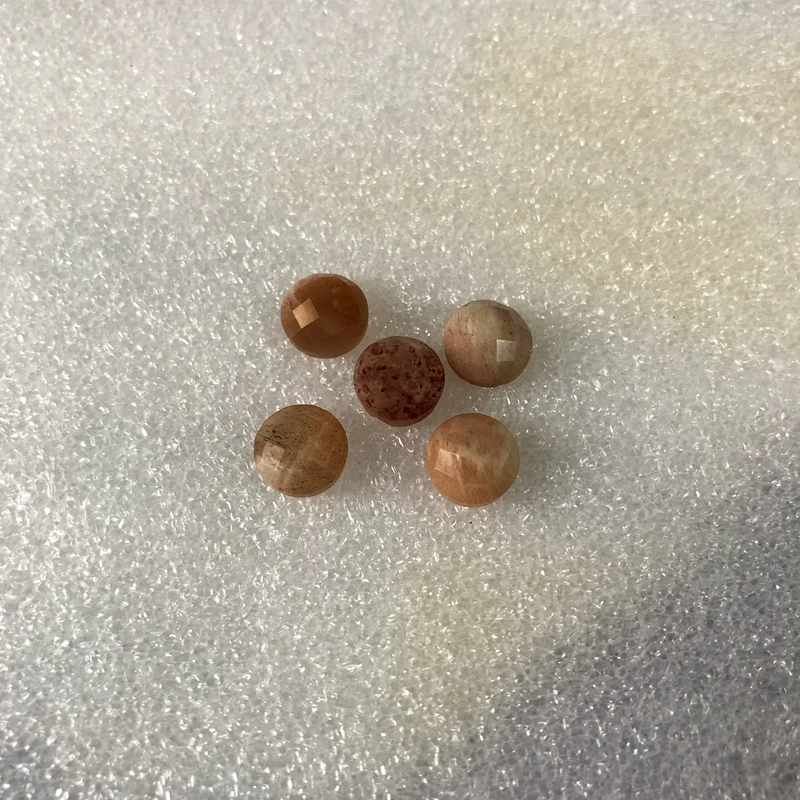 100% натуральный солнцезащитный камень Feldspar Bead Cabochn 8 мм граненый круглый