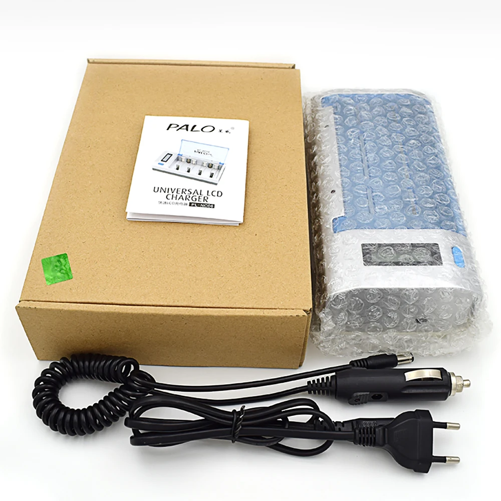PALO Новейшее интеллектуальное зарядное устройство для аккумуляторов ЖК-дисплей 1