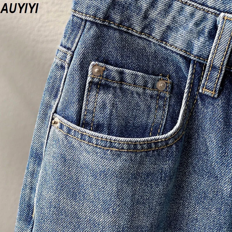 

Wide leg jeans women 2021 new Korean fashion casual loose high waist thinner Harem Papa pants AUYIYI