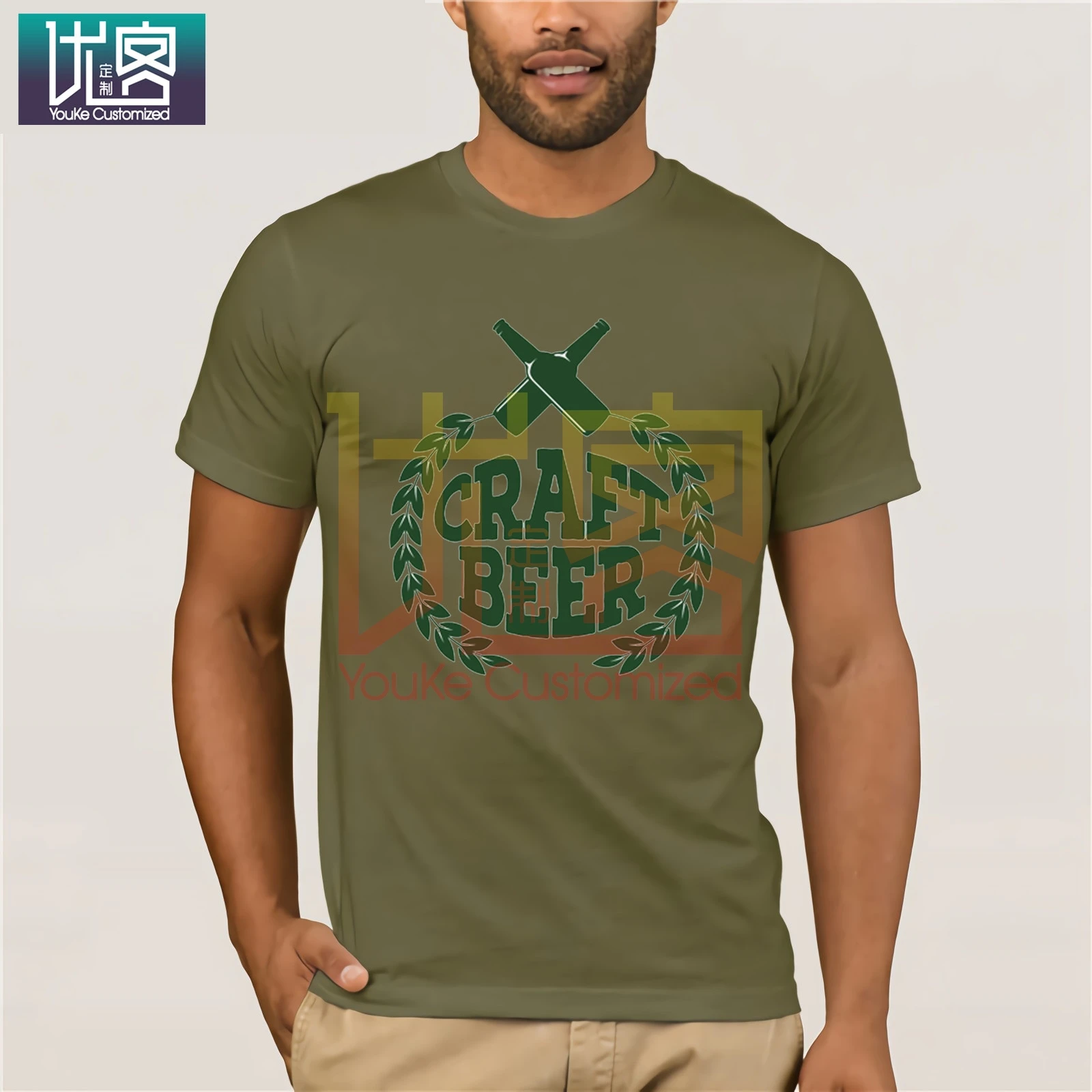 Metal t shirts Hops Beer Craft Bottles Logo microbrew Home Brew IPA Pale Ale Graphic customized shirt | Мужская одежда
