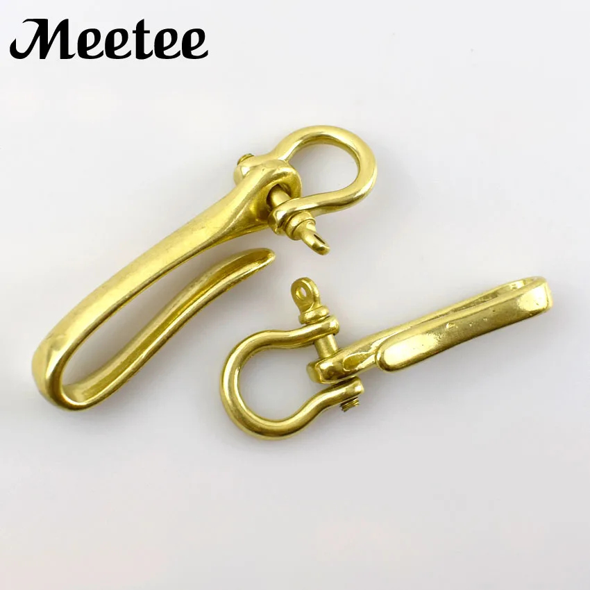 2 шт. латунь U Форма сумка пряжки Сережка D кольцо в виде застежки для логотипы