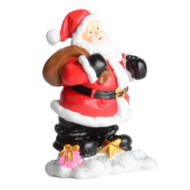 Рождественская декоративная статуя Санта-Клауса из смолы для украшения дома