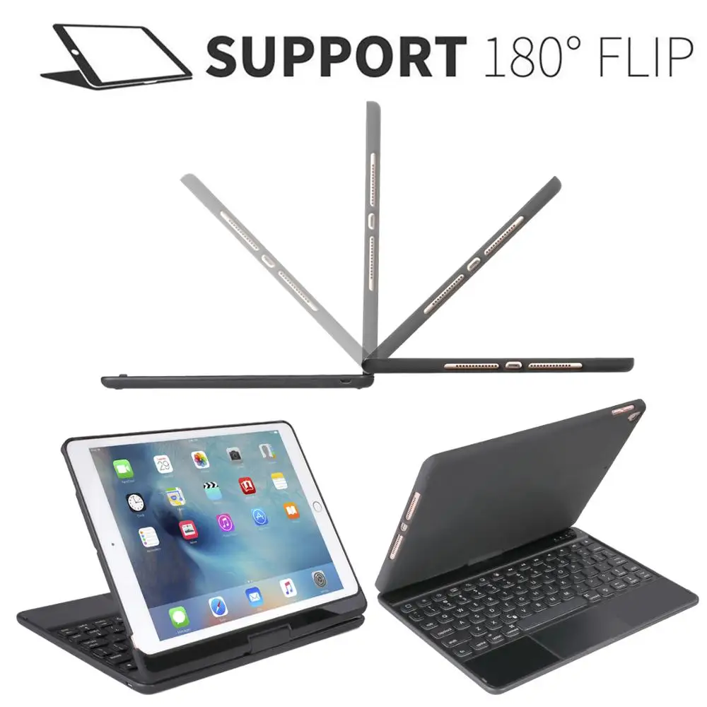 Чехол для сенсорной клавиатуры iPad 7 го поколения 10 2 дюйма 2019 чехол с клавиатурой