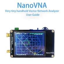 2.8 Inch LCD Network Analyzers Black 50KHz-300MHz NanoVNA VNA HF VHF UHF UV Vector Antenna Analyzer with Battery Electrical Tool