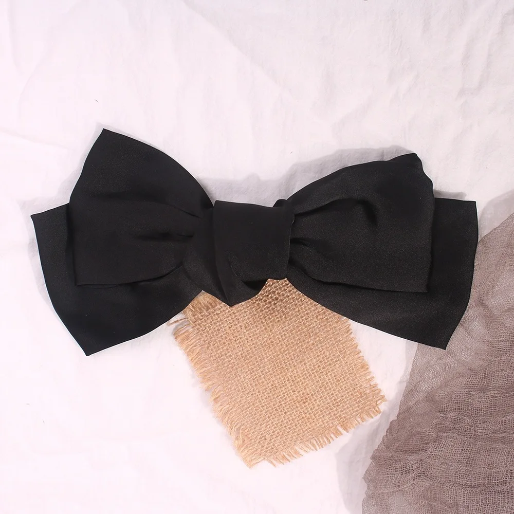 Романтическая женская заколка большого размера заколки для волос с бантом
