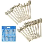 Набор сверл для гравировки, 20 шт.компл., Алмазный стальной Фрезерный резак, высокоскоростной стальной шлифовальный фрезерный станок, диаметром 3 мм