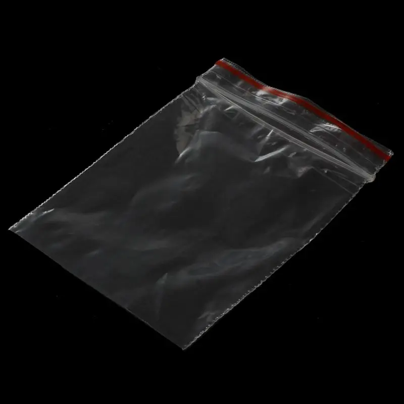 100 Pcs Sachet Pochette Transparent En Plastique Fermeture Bag Pochon Pression 5X7cm | Дом и сад