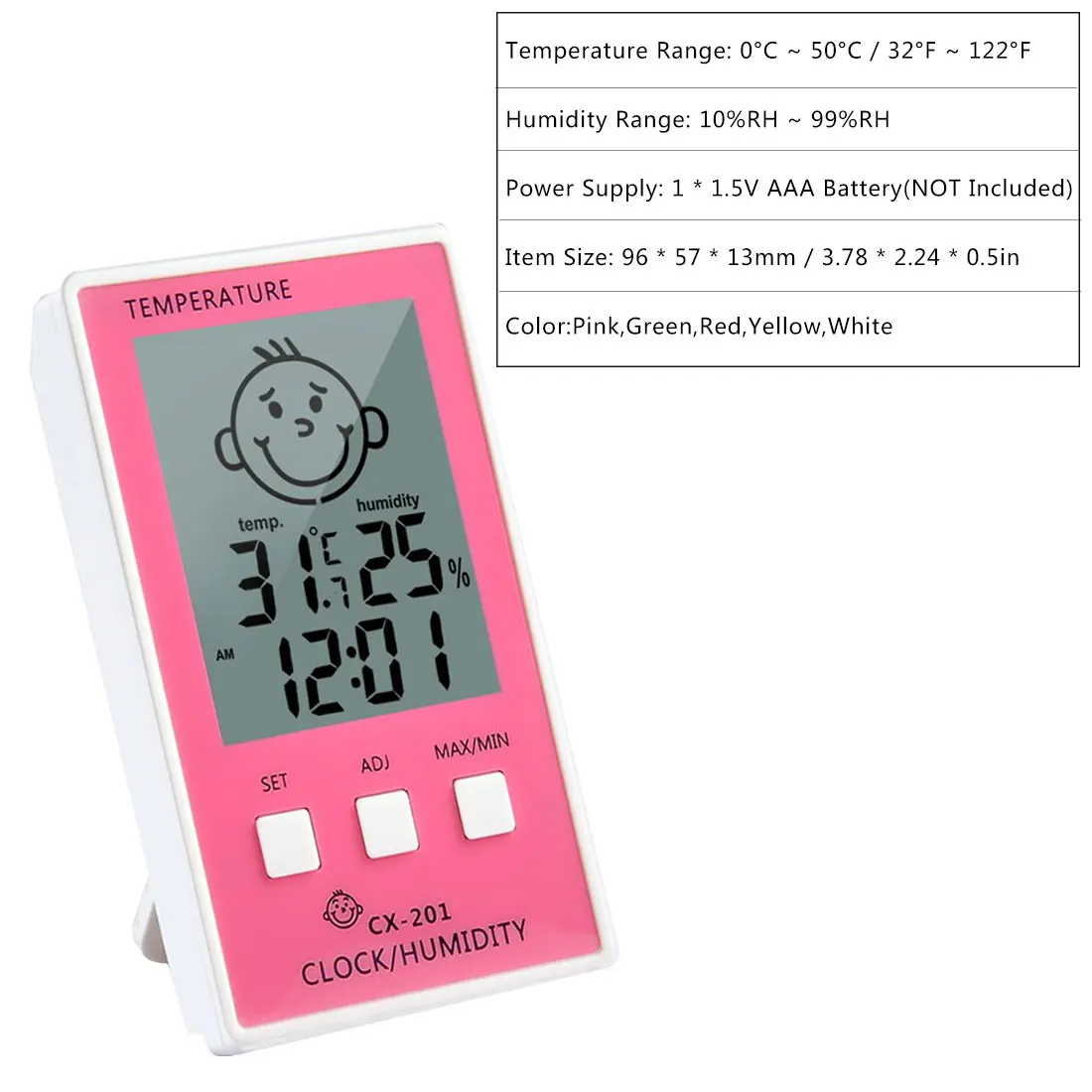 Precise Hygrometer Digital Clock Temperature Logger Humidity Meter Thermometre Higrometre Indoor Outdoor Thermometer | Инструменты