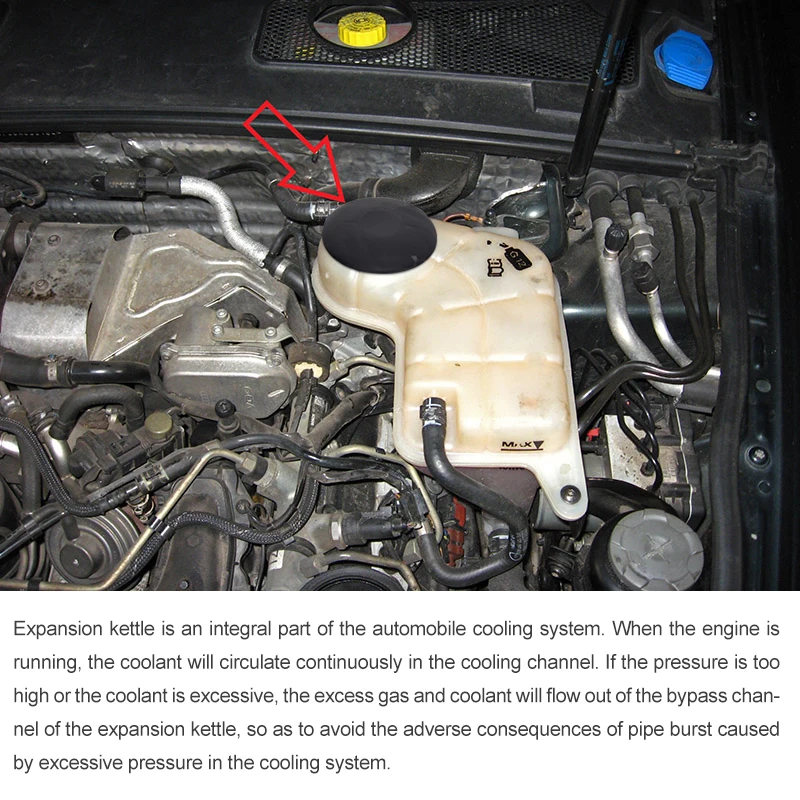 

evil energy Radiator Expansion Tank Car Cooling System Parts 4F0 121 403 N For Audi A6 2005-2011 A6L 2005-2012 Expansion Tank