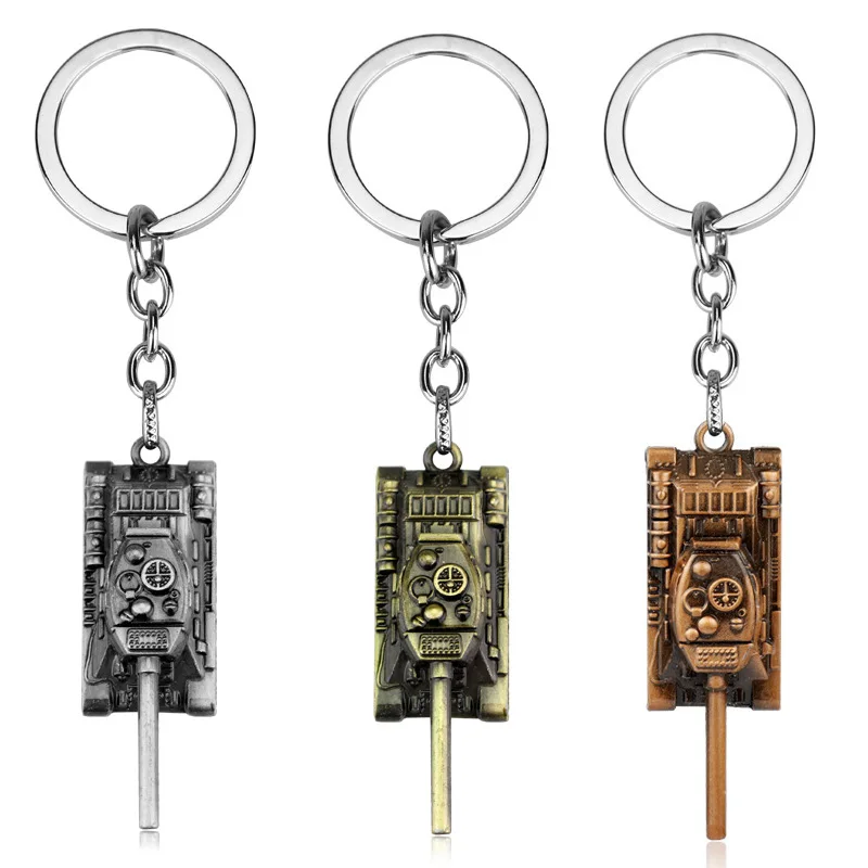 

3D WOT Model Metal Key Rings World of Tanks keychain for men Gift Car Jewelry Game Lover's Key Holder chrismtas gift