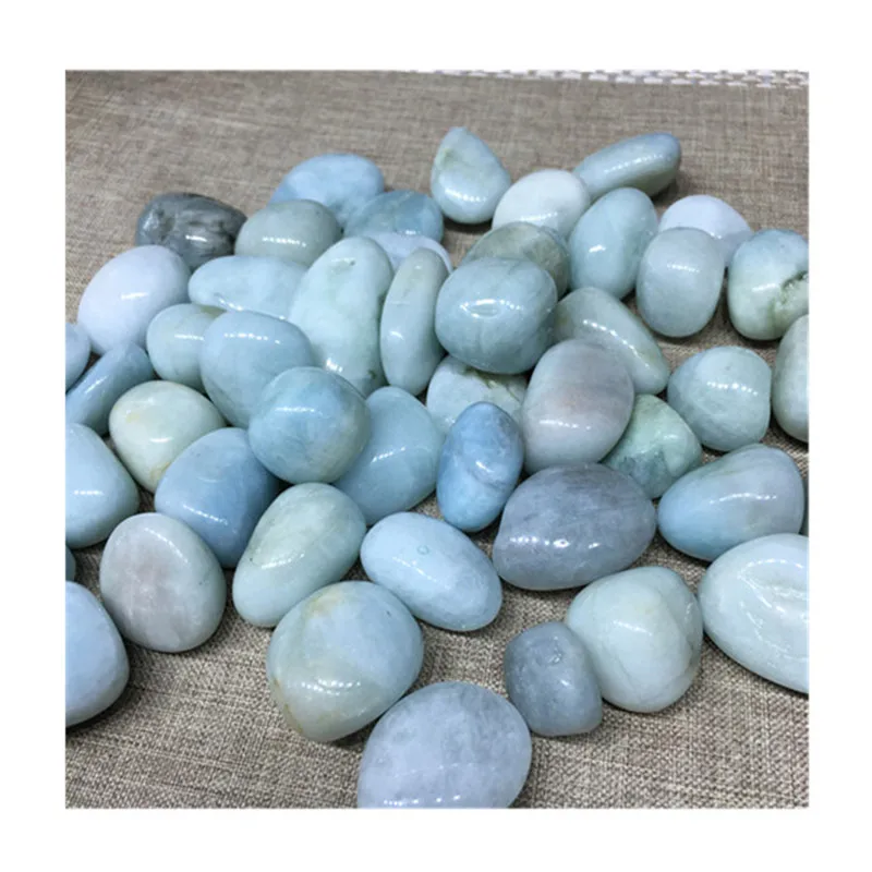 

Натуральные полированные кристаллические лечебные камни Larimar