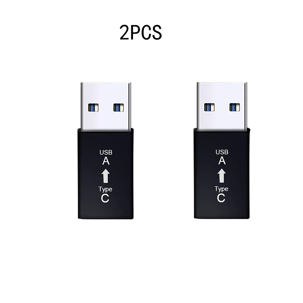 Ascromy Usb 3,0-type c usbc Otg адаптер конвертер type-c для samsung Galaxy S10 S9 Plus Xiaomi huawei One plus Usb c кабель - Цвет: 2PCS Black