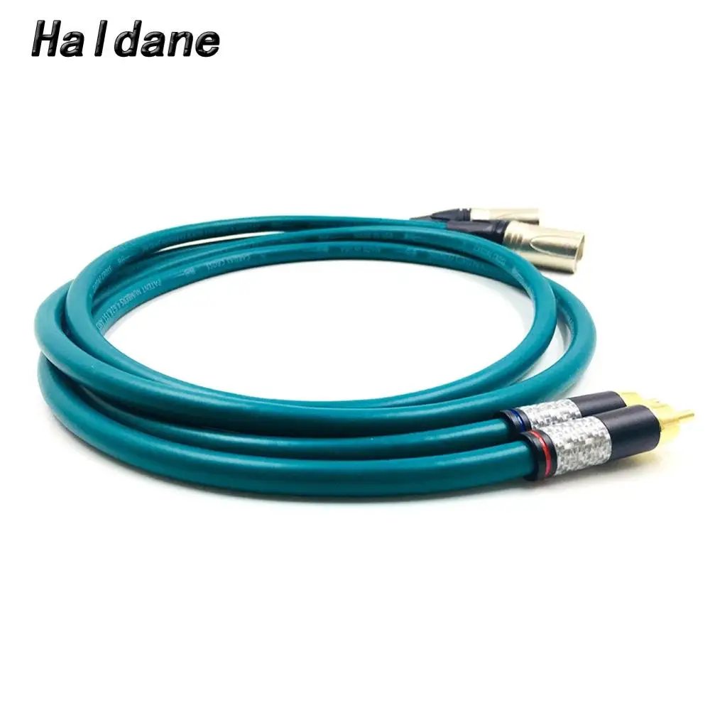 

Haldane Pair Carbon Fiber RCA Male to 3pin XLR Male Balacned Audio Cable XLR to RCA Interconnect Cable with CARDAS CROSS USA-Cab