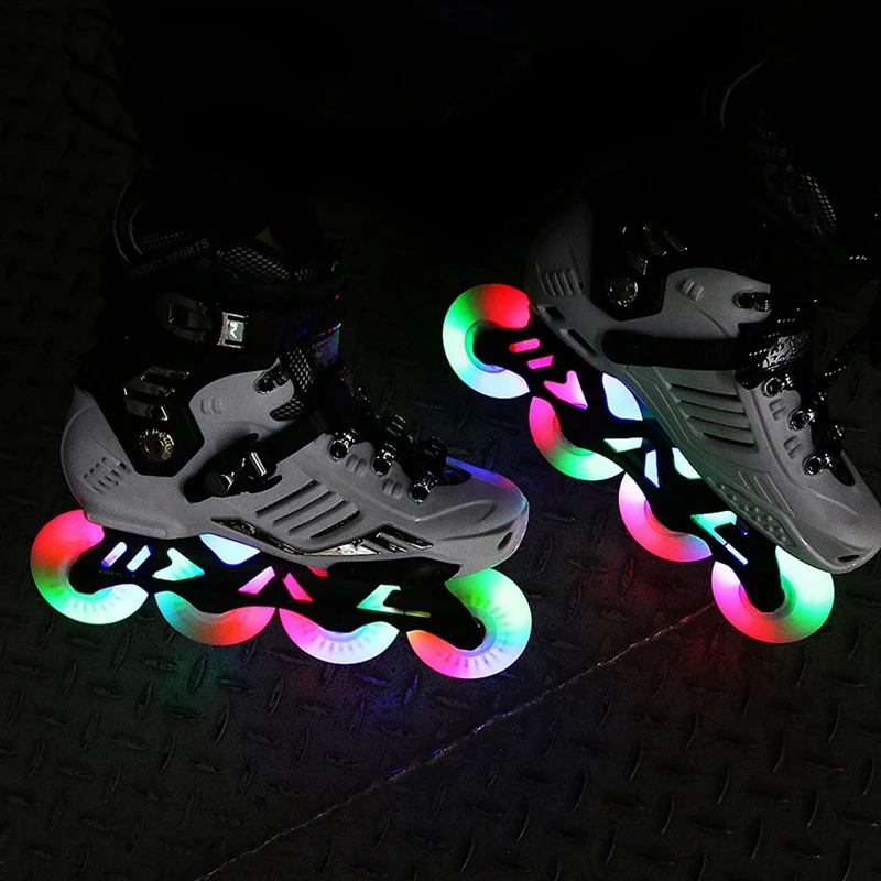 8 Упак. 76 мм линейный скоростной кататься на коньках скользящий светодиодный