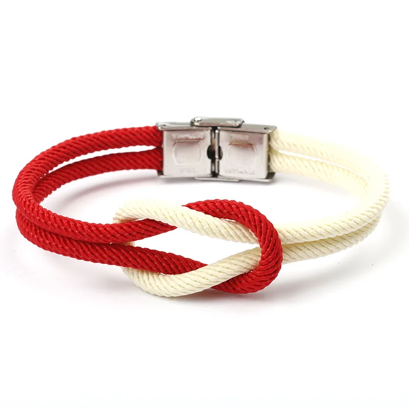

CUTEECO Hot Selling Milan Line Weaving Concentric Knot Bracelet For Men DIY Handmade Navy Style Vintage Bracelets Jewelry Gift