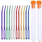 KAOBUY 12 шт. с изогнутым кончиком иглы для гобеленов для вязания крючком крупные тупые иглы набор швейных игл для вязания крючком