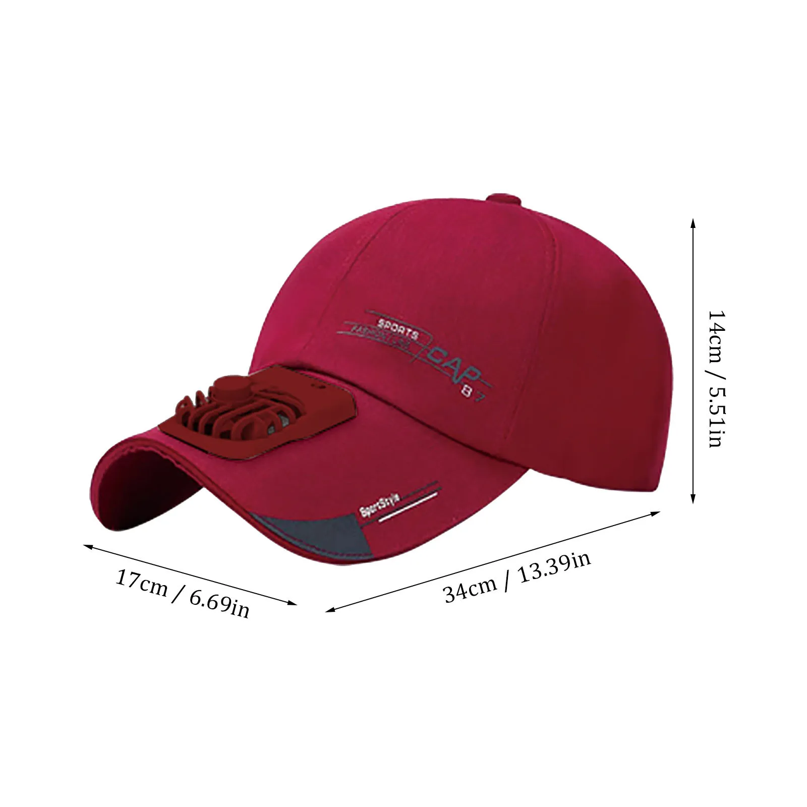 

New Product Summer Fan Peak Cap Outdoor Leisure Travel Sunshade Ventilation Low Noise Desk Multi-function Fan