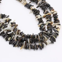 new natural freshwater black shell broken beads handmade crafts diy necklace bracelet anklet jewelry accessories gift making
