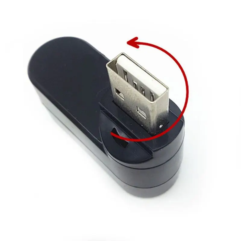 Вращающийся высокоскоростной usb-хаб 2,0 с 3 портами, usb-разветвитель, адаптер для ПК, компьютера, ноутбука, поворачивается на 180 градусов, высокая передача данных