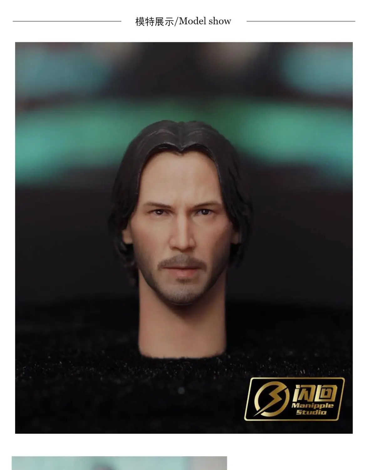 

1/12 6-inch doll head sculpture MAFEX kill god head sculpture normal version and battle damaged version