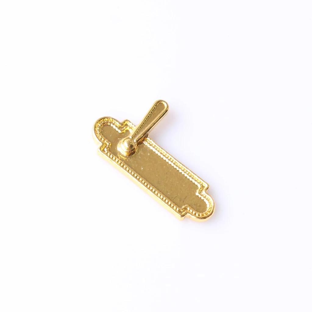 4 шт. 1:12 Миниатюрный золотой дверной молоток замок дверные ручки кукольный домик