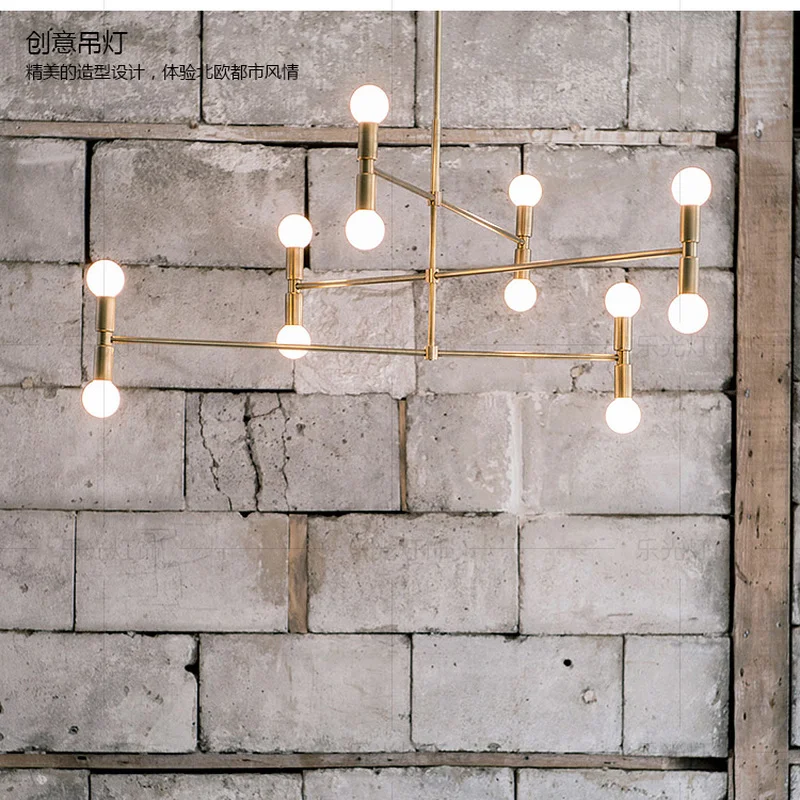 Скандинавский современный стиль стеклянный шар пузырьковый Железный елочка