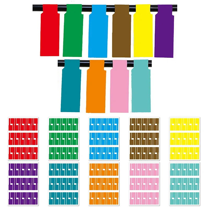 150Pcs/5 Sheets Cable Labels Wire Marking Network Waterproof Laser Printer Sticker Organizer A4 Self-Adhesive Label Tags | Обустройство