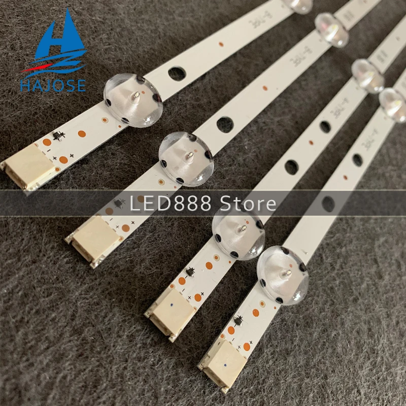 Набор из 5 штук = 20 штук светодиодной ленты для 43PUS6031 LT-43C870 LT-43C862 43HK6T74U TOSHIBA 43U6763DA 43U5766DB 43U6663DB VESTEL 43" DRT UHD A B-TYPE включен.