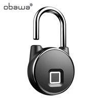 obawa 2021 hot selling smart fingerprint padlock tuya app fingerprint pad lock smart lock multiple colors stylish and compact